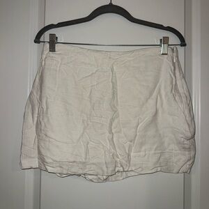 Abercrombie & Fitch Cream Mini Skirt